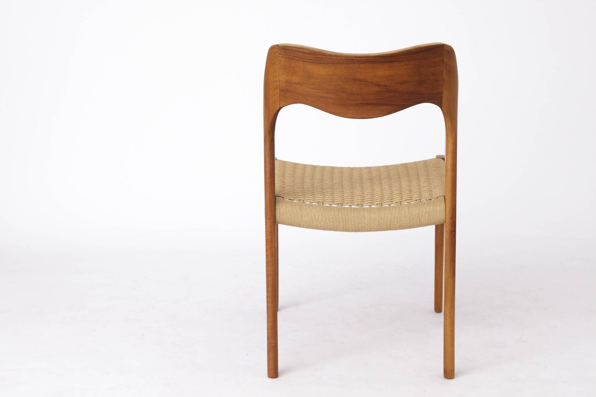 1 of 7 Niels Otto Møller Model 71 Teak Dining Chair (1951) – Danish Modern