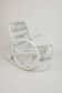 Vintage rocking chair for children in rattan/bamboo.