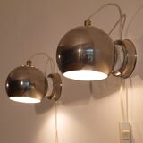 Pair of Scandinavian wall sconces "Trivel belysning" Sweden 1970