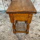 Vintage Solid Oak Nightstand with Storage #E105