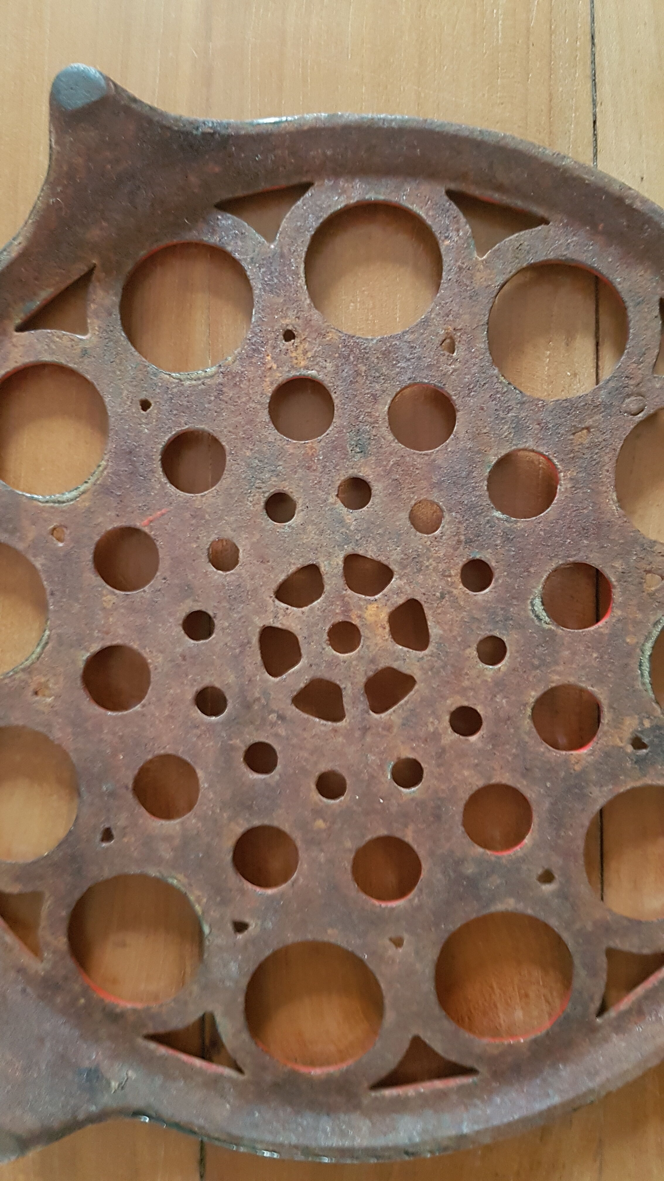 Cast iron underside