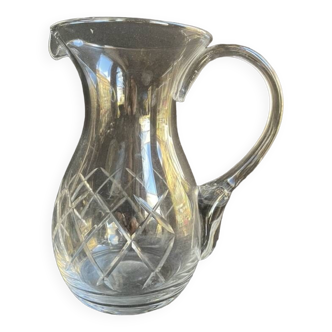 A cut crystal pitcher – Cristalleries Royales de Champagne