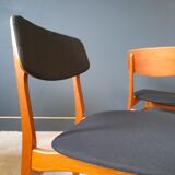 4 Scandinavian chairs by Bundgaard Rasmussen for Thorso Stolefabrik 1960