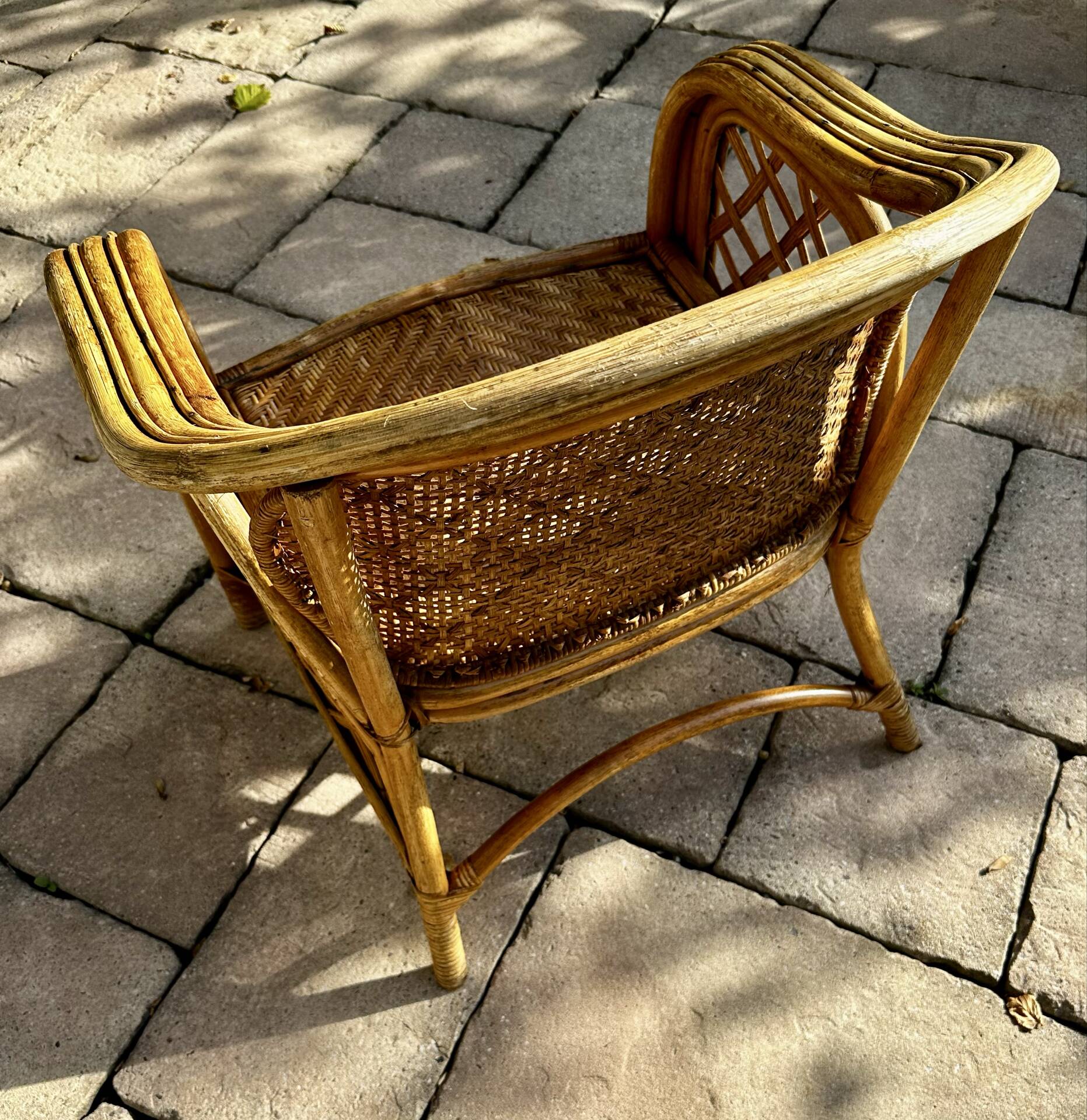 Fauteuil en osier