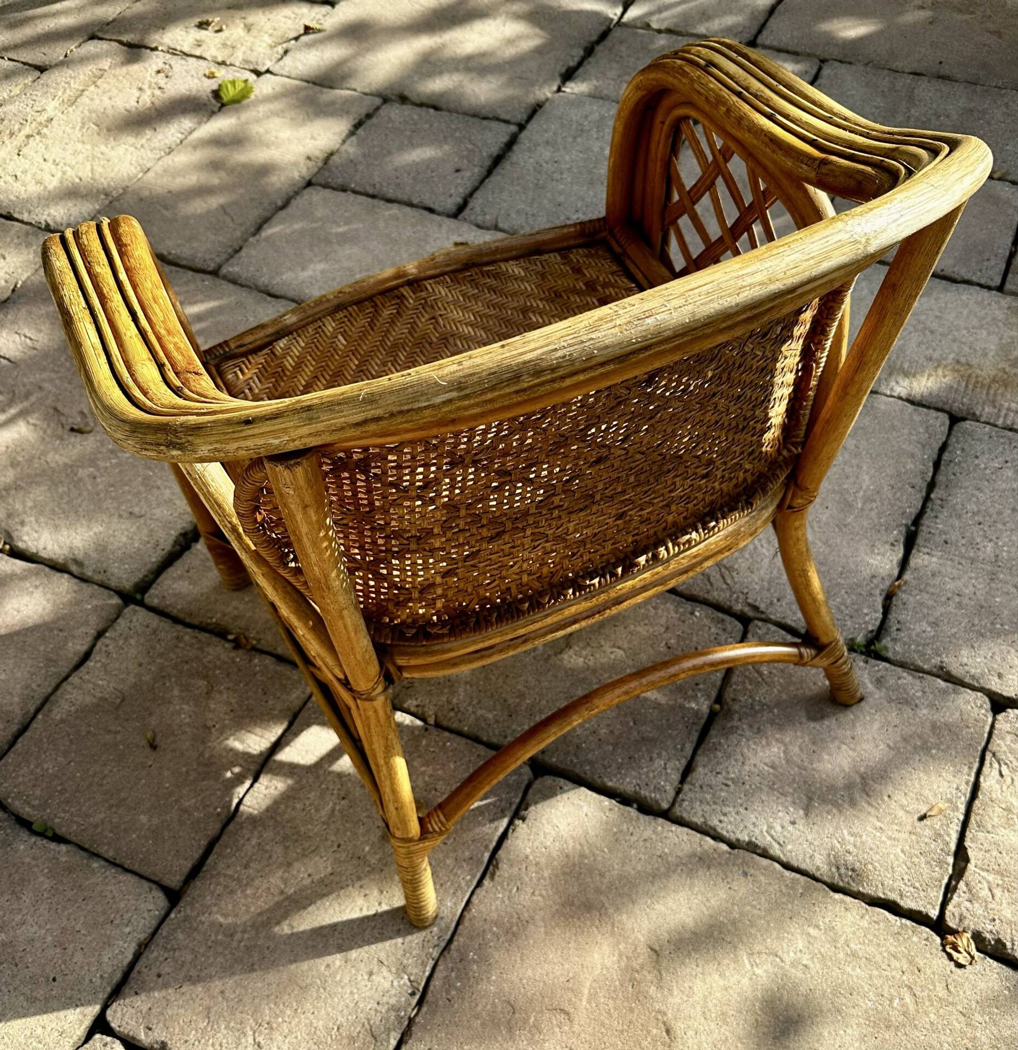 Fauteuil en osier