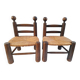 Paire de chaises basses style Dudouyt