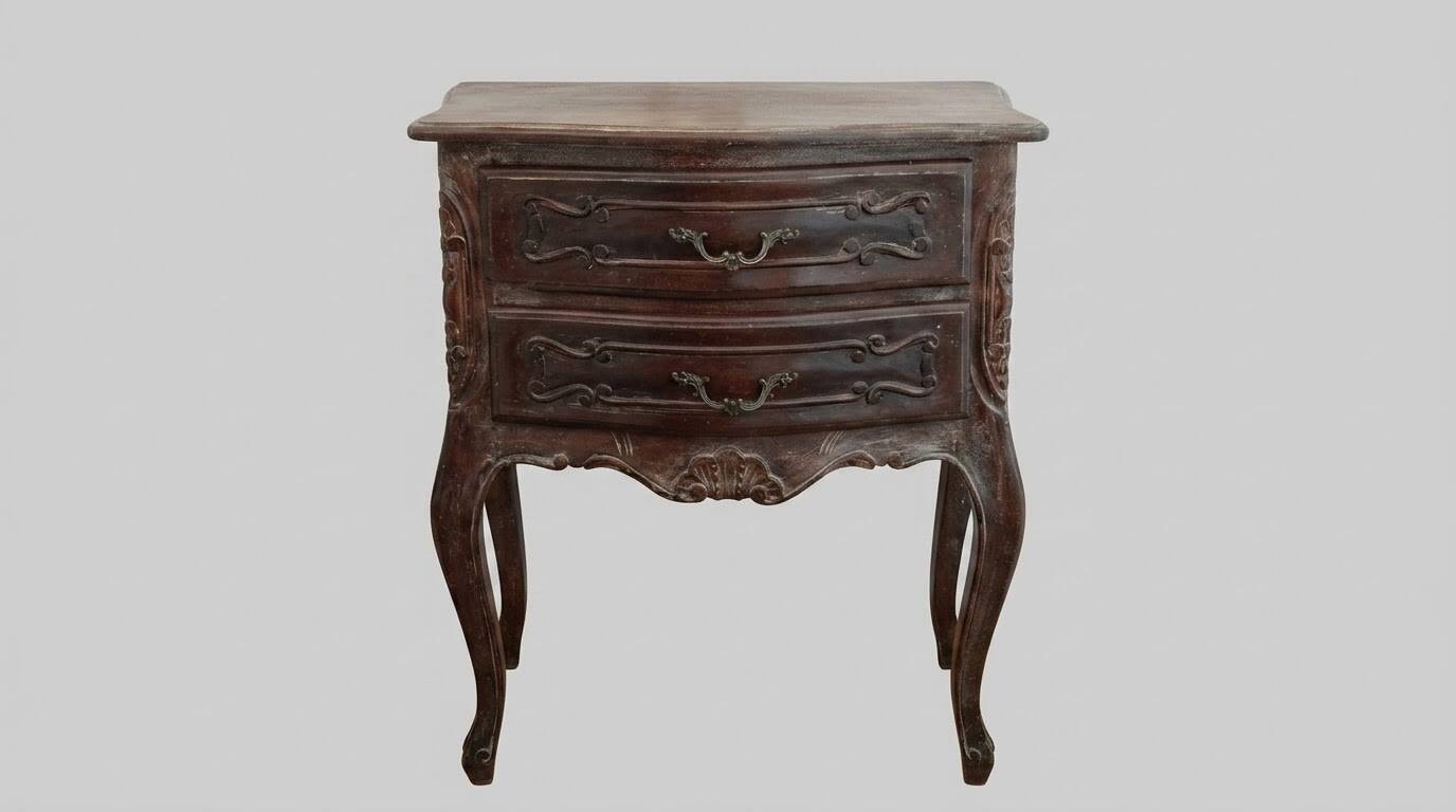 Small chest of drawers or bedside table in Louis XV style