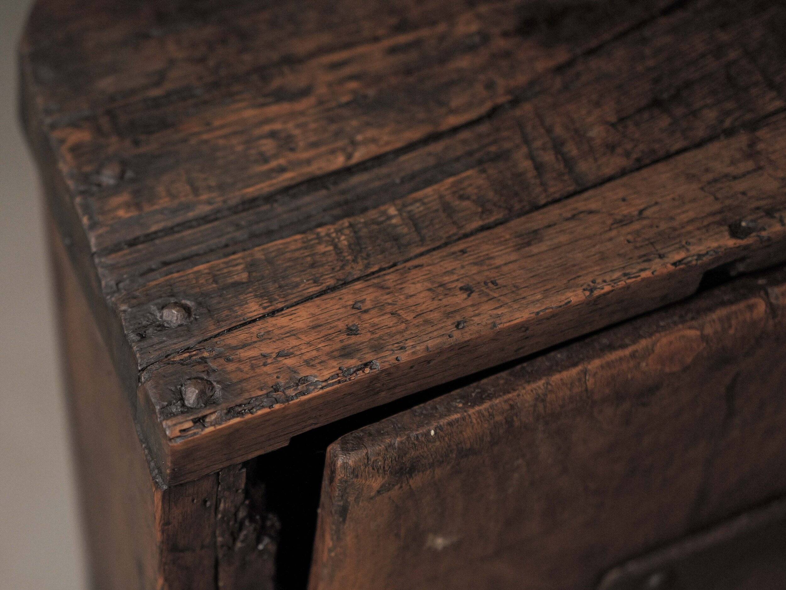 Sculpted furniture from a trunk, Folk art, 19th century