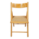 Chaise pliante cannage année 1980