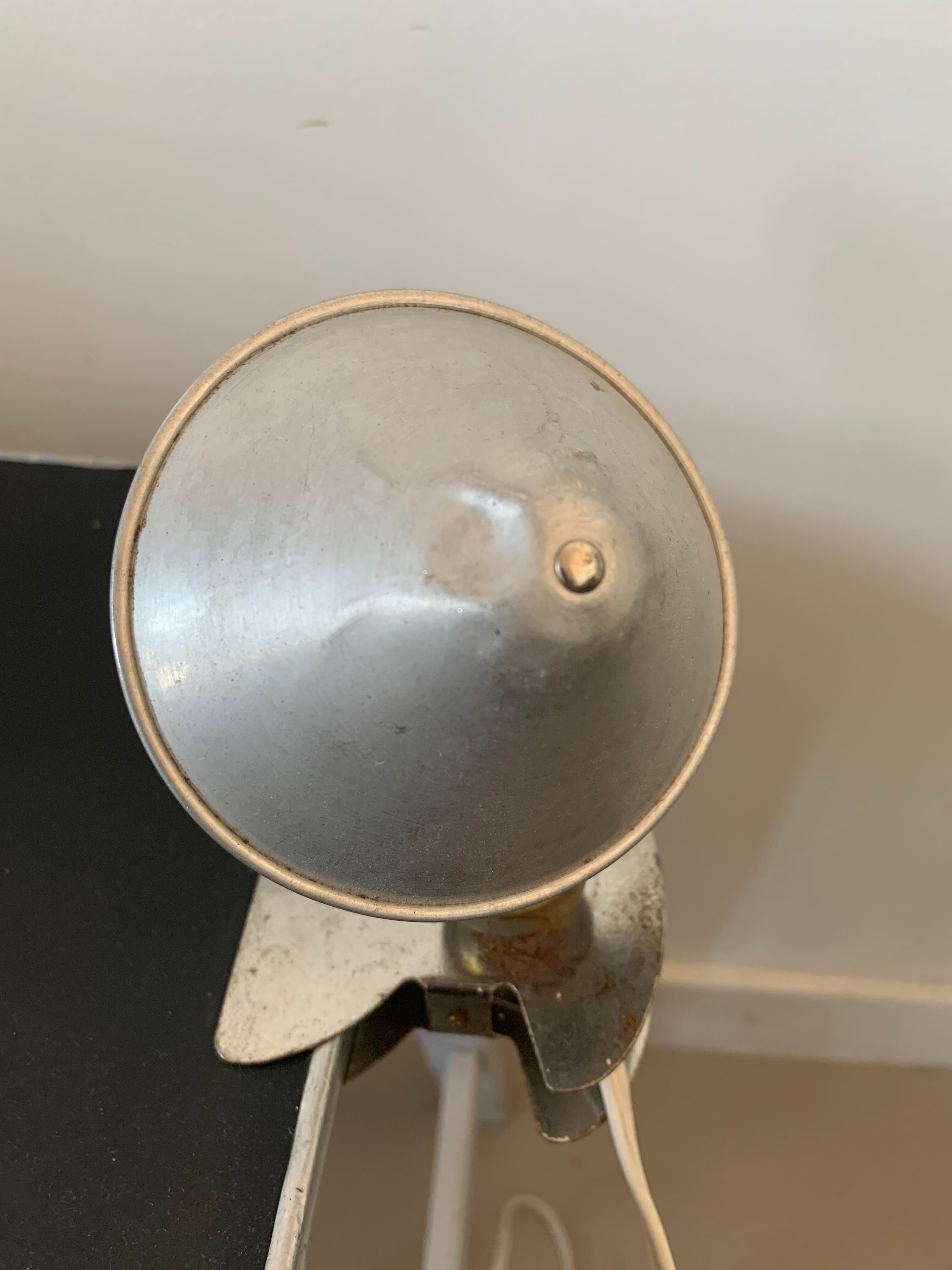 Old mushroom clip lamp