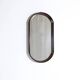 Large vintage modernist oval wall mirror from the mid-century, Italy 1960s.
