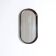 Large vintage modernist oval wall mirror from the mid-century, Italy 1960s.