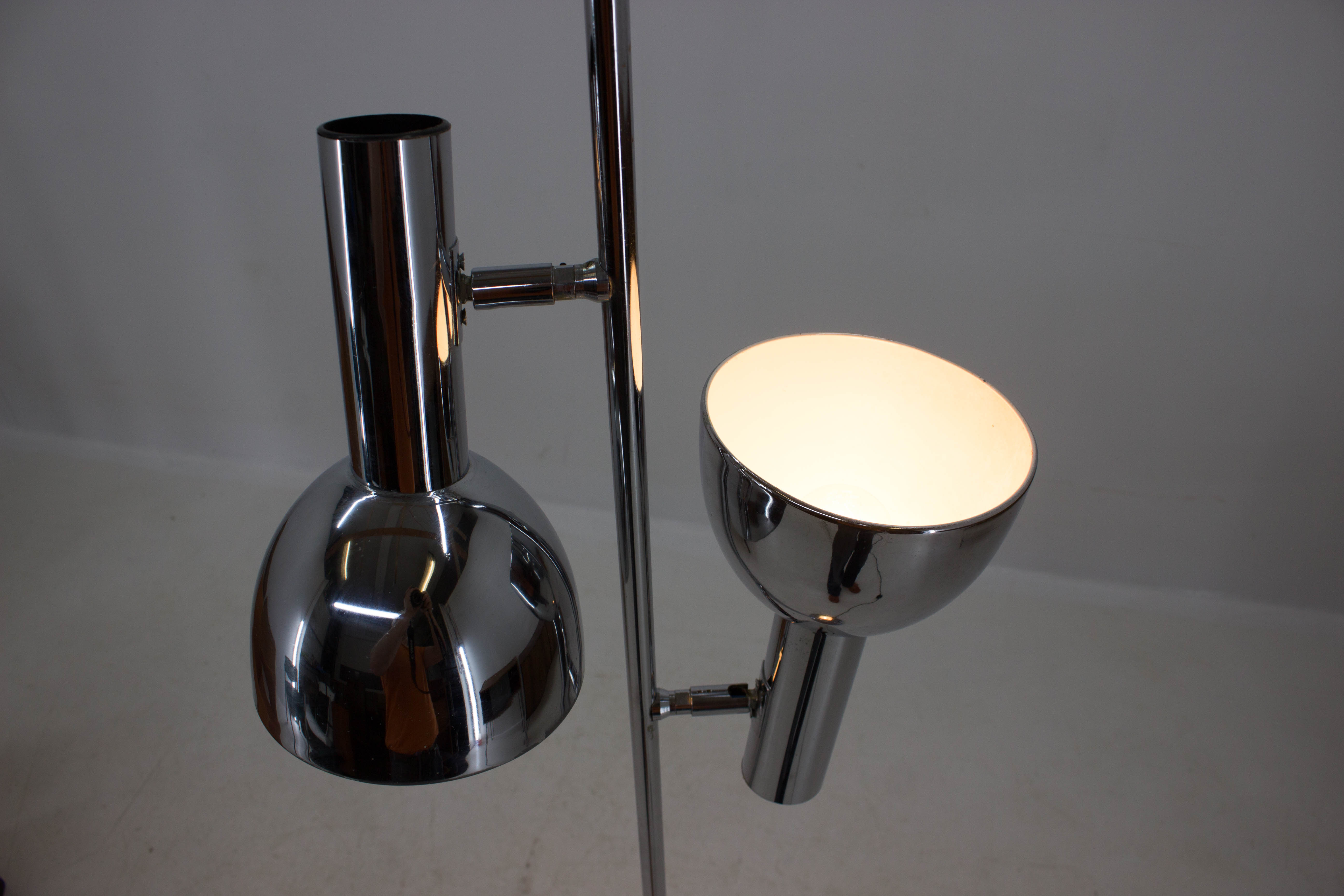 Floor lamp with two shades, Germany, 1970s