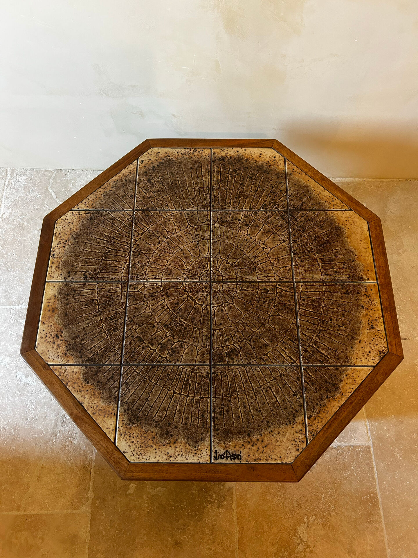 Jean d'Asti coffee table – Rare octagonal model
