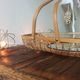 Rattan basket/tray/coin tray with a collection butterfly.