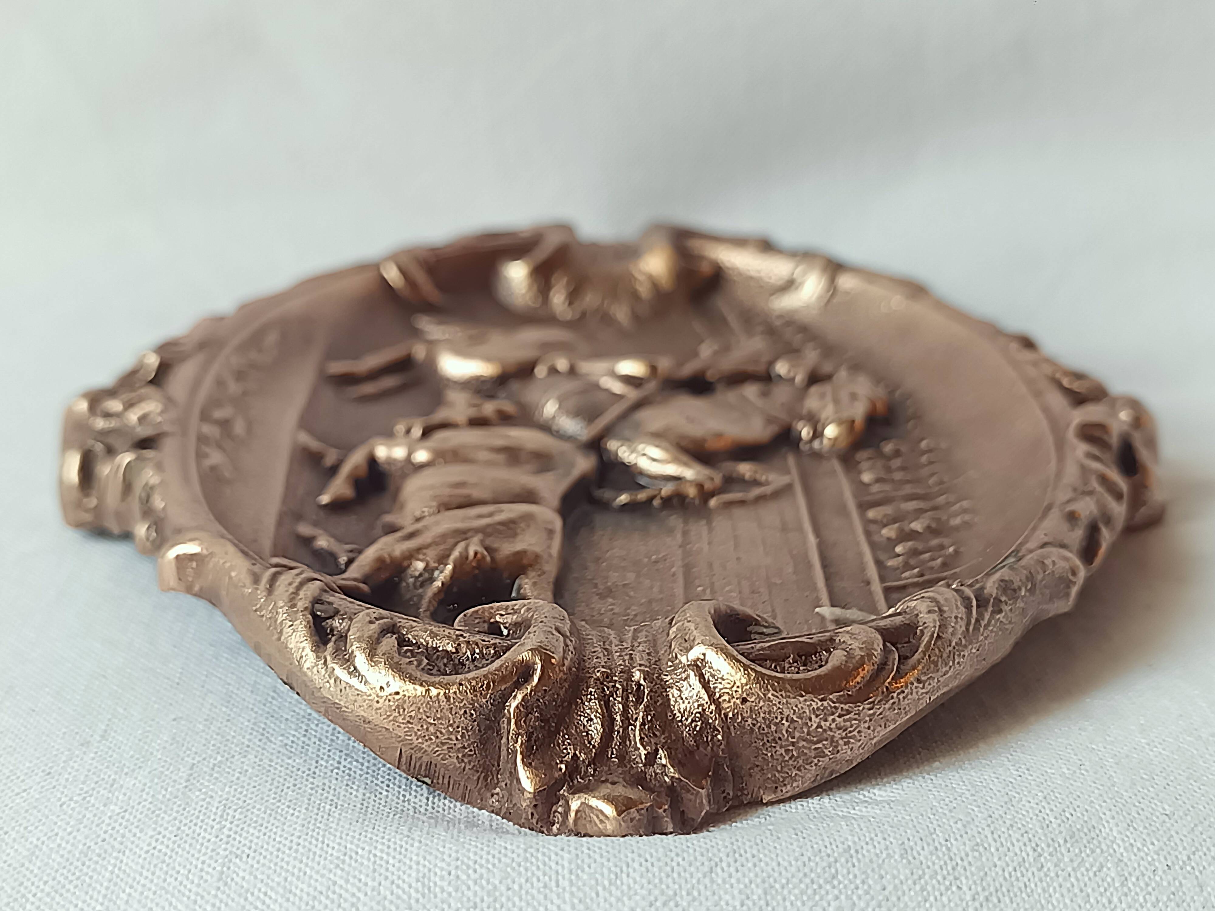 antique bronze ashtray bullfighting collection essential for smokers