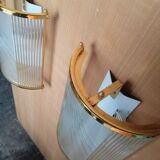 Pair of vintage Hollywood Regency wall lights, 1980s