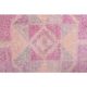 Vintage Turkish Hand-Knotted Wool Cotton Pink Runner Rug 80x365