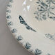 Shallow dish ironstone butterfly pattern Valius model