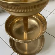 Vintage gilded brass servant