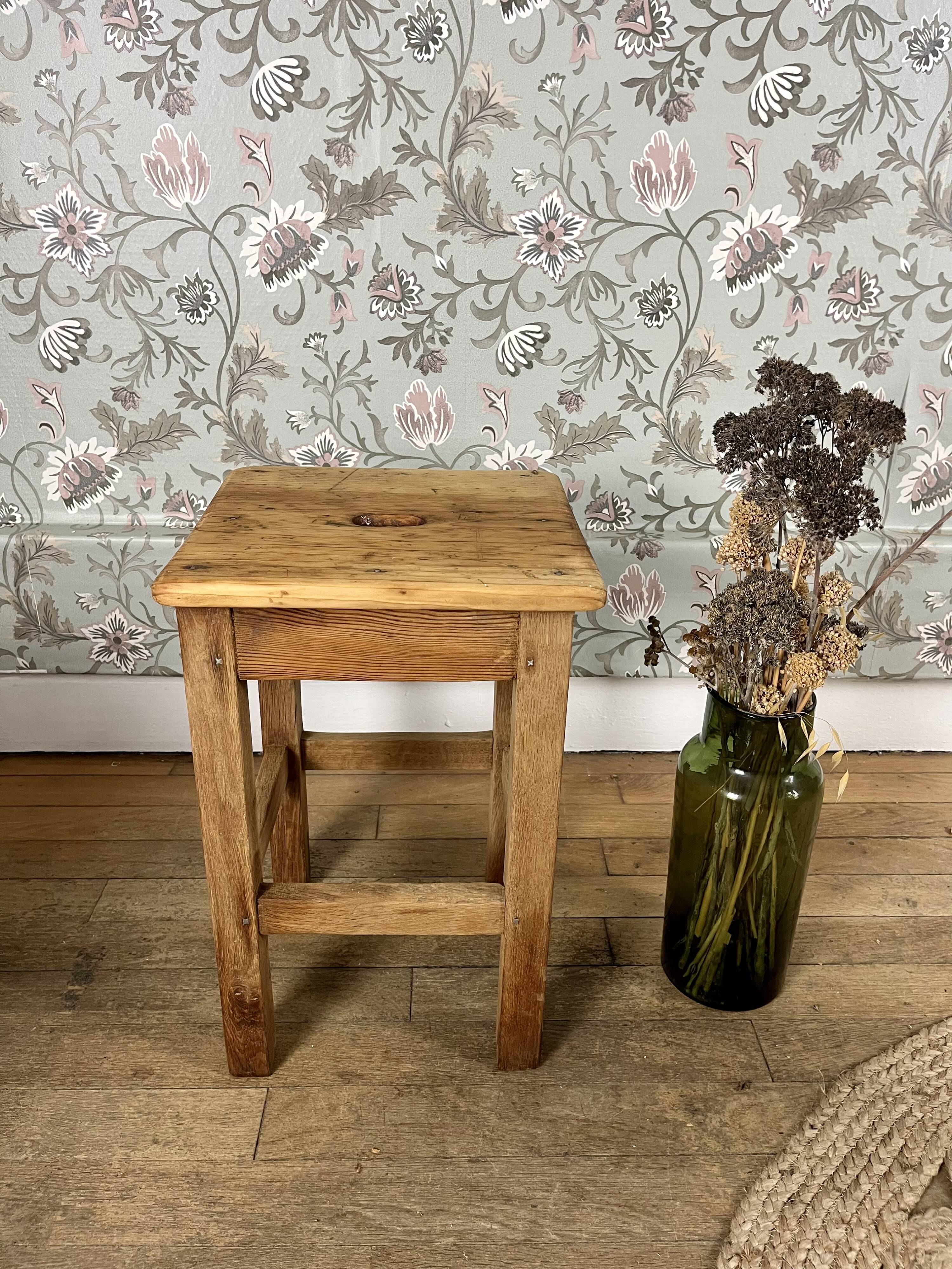 Wooden workshop stools