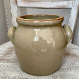 Grease pot or stoneware salt pan