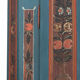 Rustic Farmhouse Folk Art Painted Bridal Cabinet from 1841