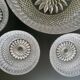 Crystal fruit service with its 8 matching bowls.