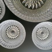 Crystal fruit service with its 8 matching bowls.