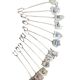 Art Deco silver herring forks, Greece, 1960s, set of 12