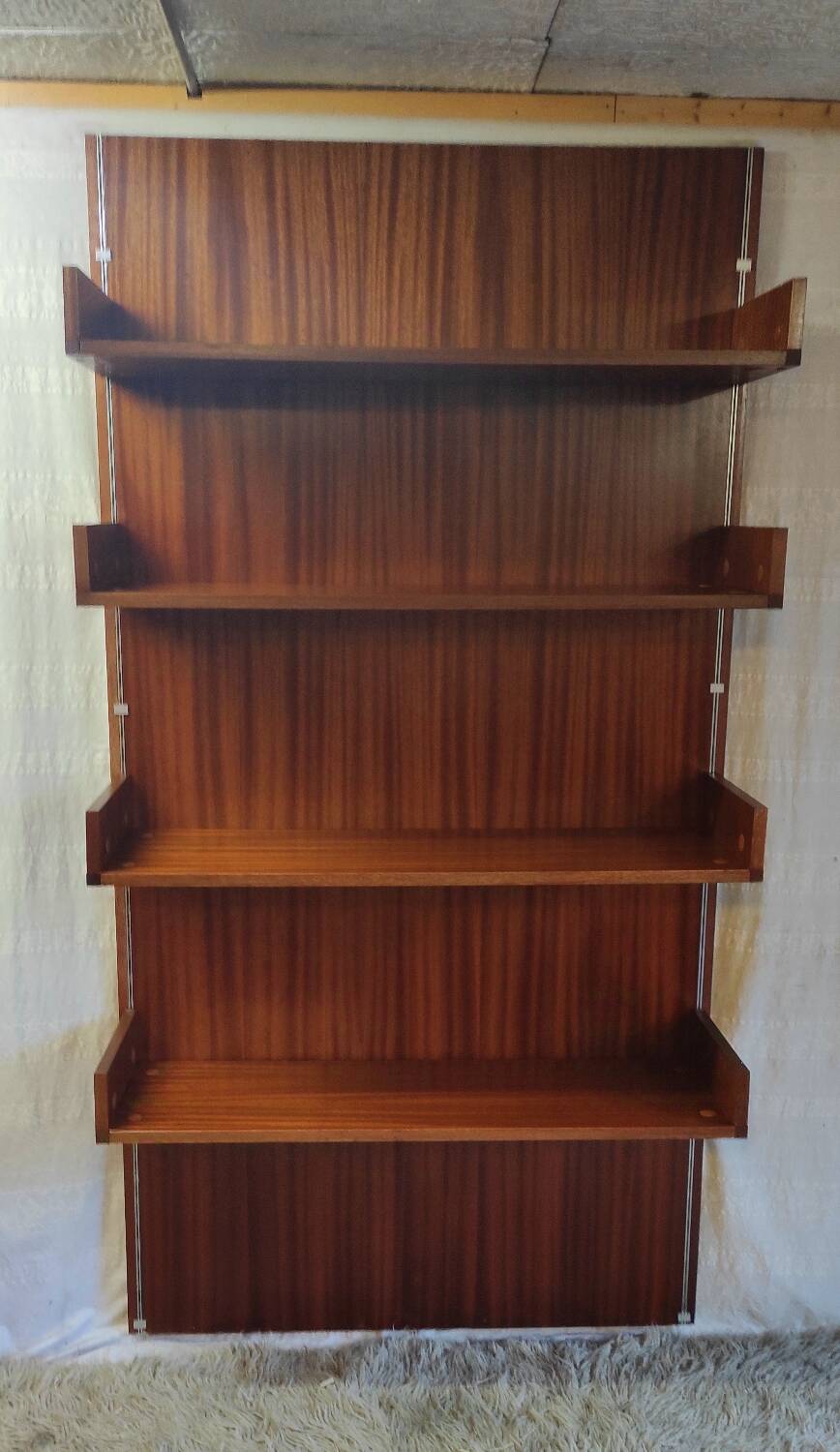 Hanging wall bookcase - mid 20th century