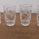 Presentation service 8 glasses and its Bohemian Cristal style dish