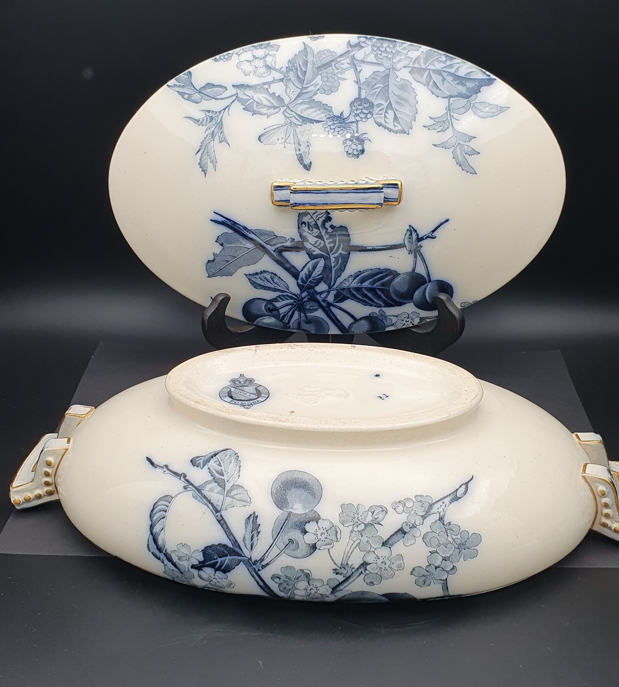 Dish bwm & co collection pomona 1850 english earthenware -brown westhead and more