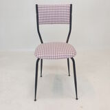 Set of 4 Italian Metal Dining Chairs, 1960's
