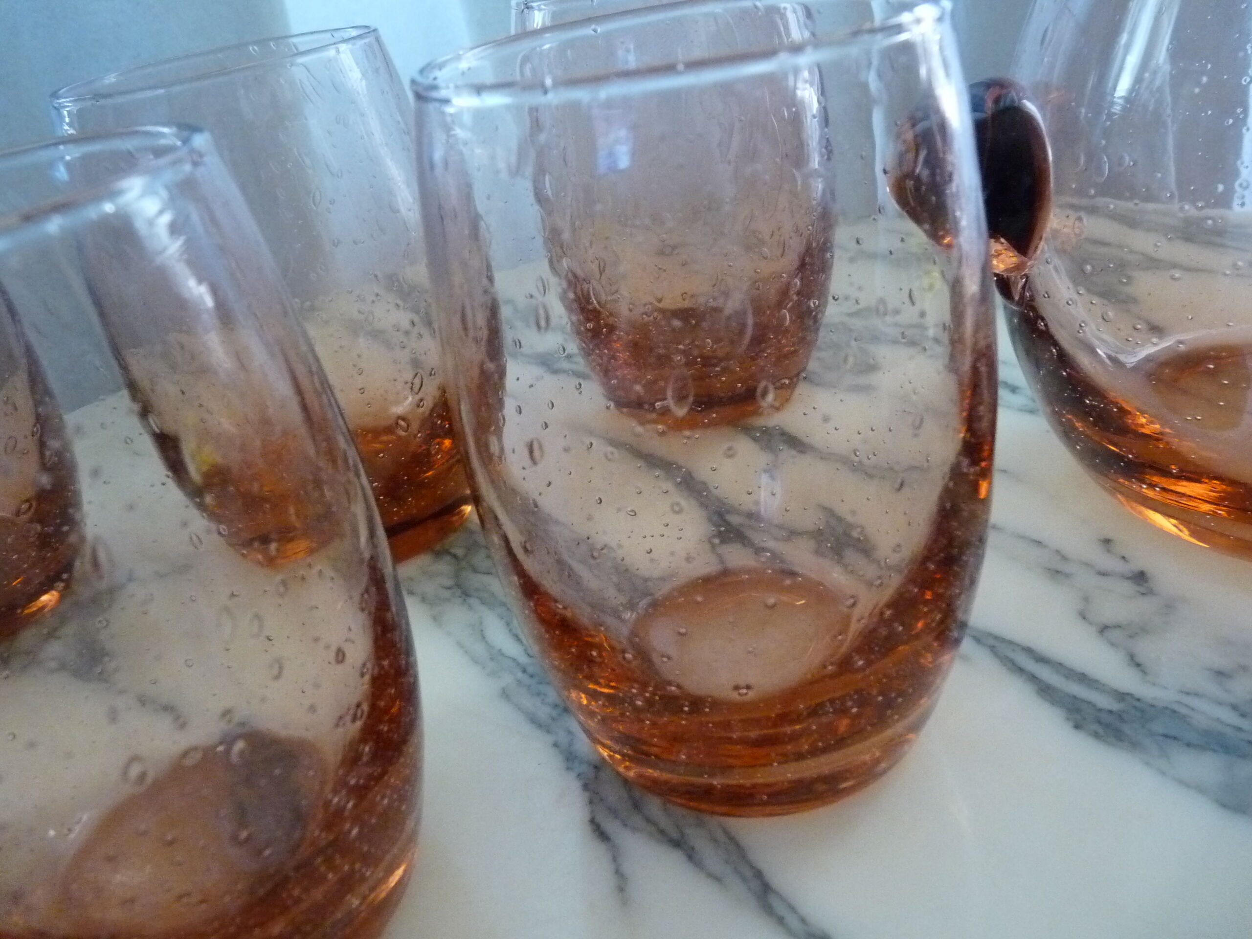 Set of 6 glasses and ice bucket