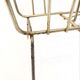 Vintage gold magazine rack, 1970