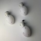 Lot of 3 old vintage slanted wall lights