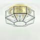 XL Mid-Century Glass Ceiling Light from Limburg, Germany, 1960s/1970s