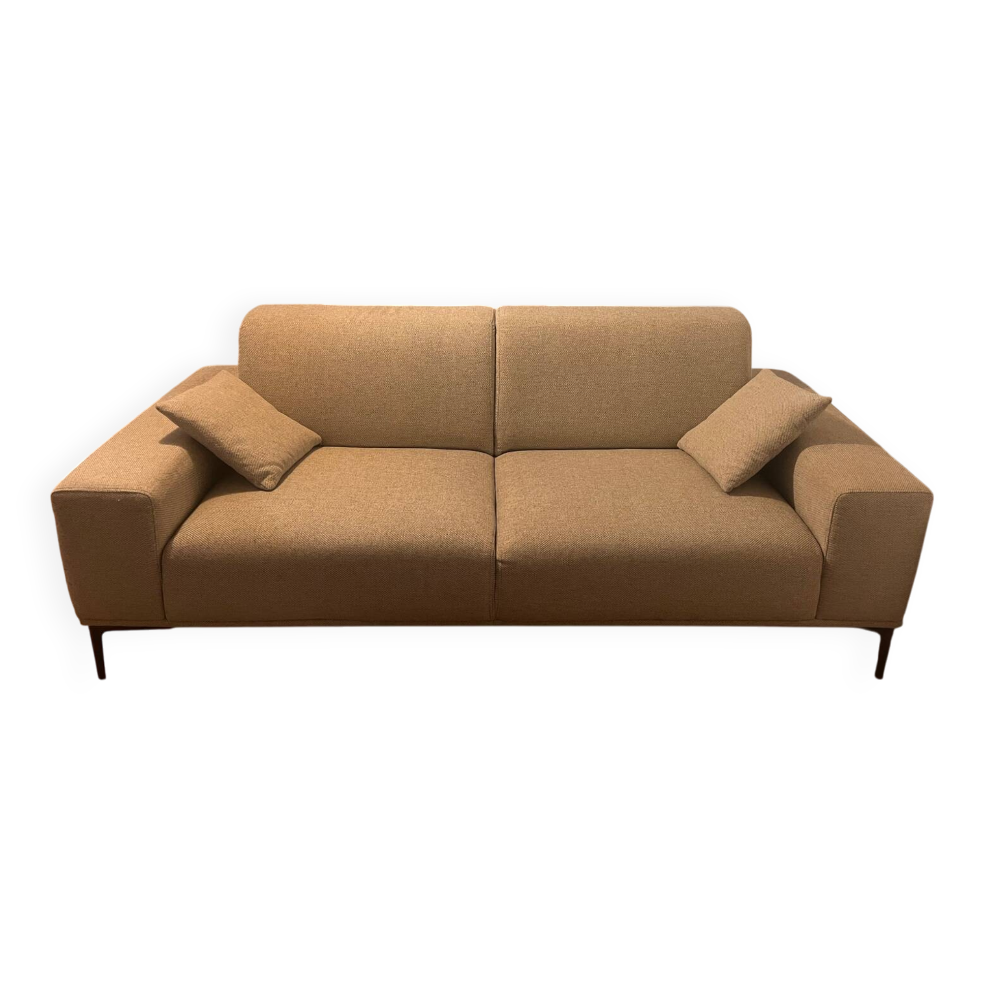 Canapé gris en tissu (214 cm)