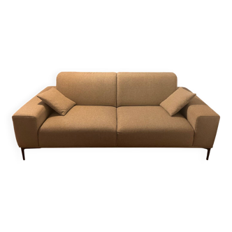 Canapé gris en tissu (214 cm)