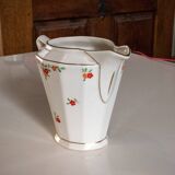 Pot à lait en porcelaine de Tchécoslovaquie, décor fleuri vintage