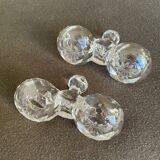 2 vintage Baccarat cut crystal salt cellars