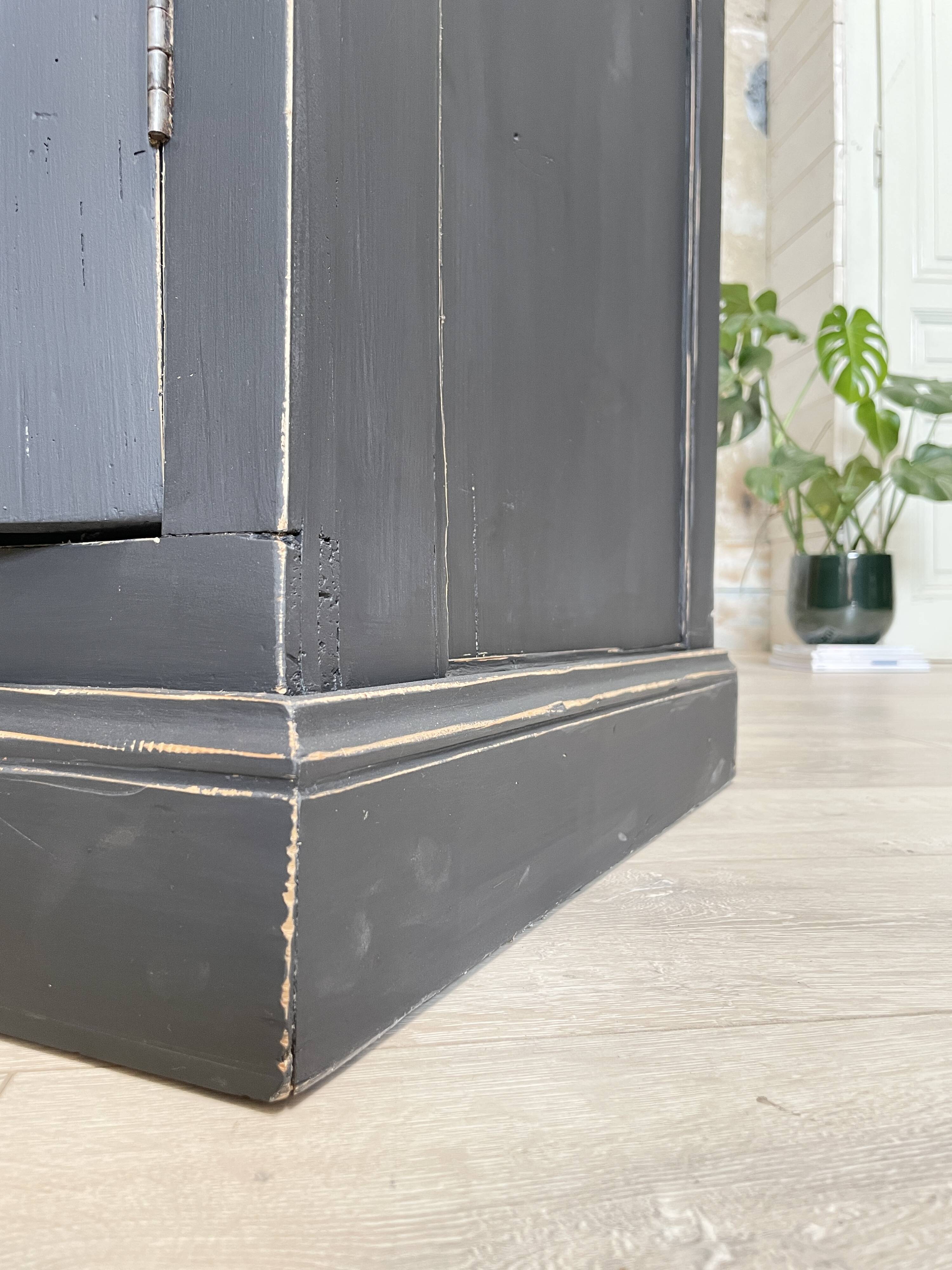 Craft furniture in patinated fir, circa 1950.