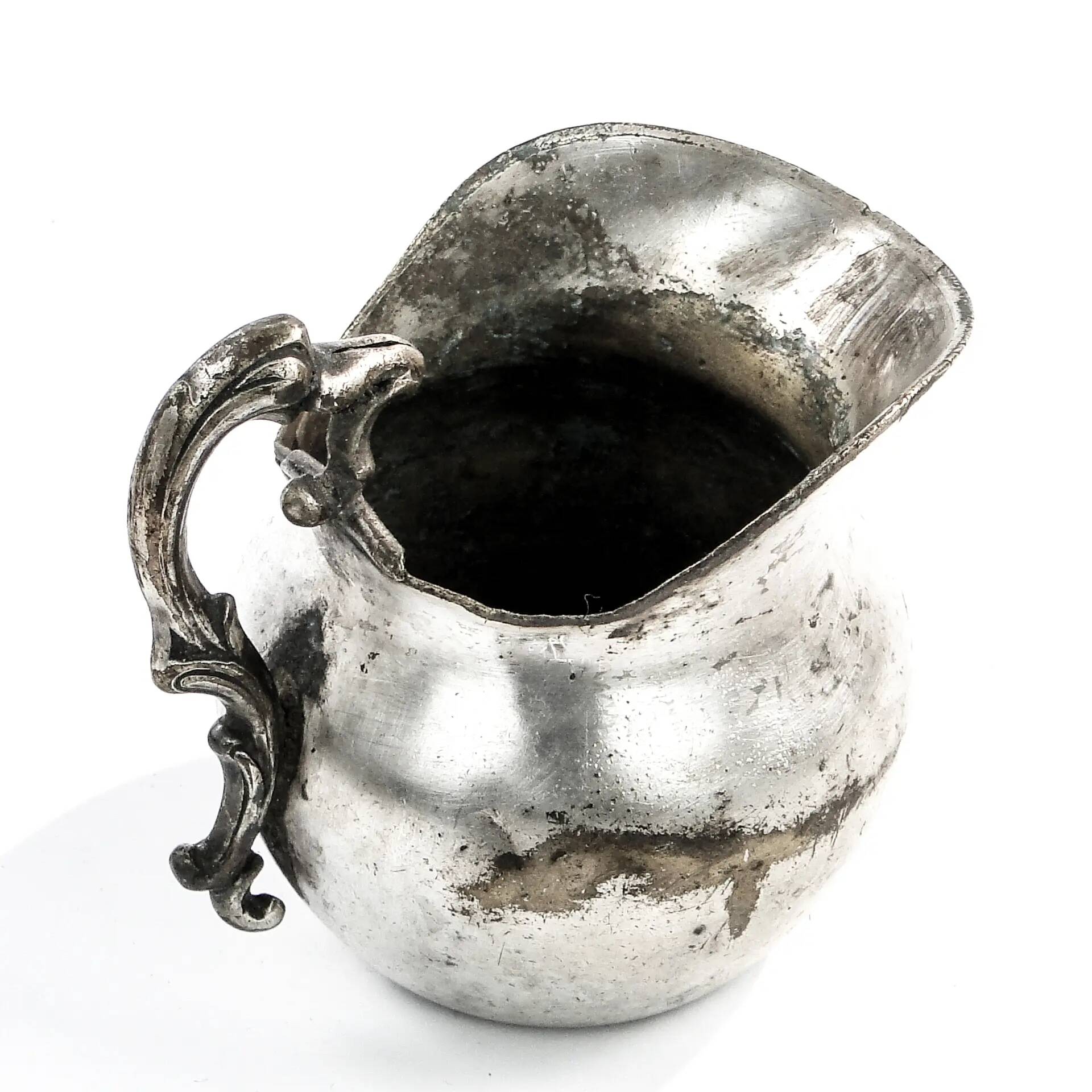 Eclectic milk jug, silver-plated copper, Fraget, Poland, 19th century