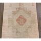 Vintage Turkish Hand-Knotted Beige Peach Runner Rug 89x330