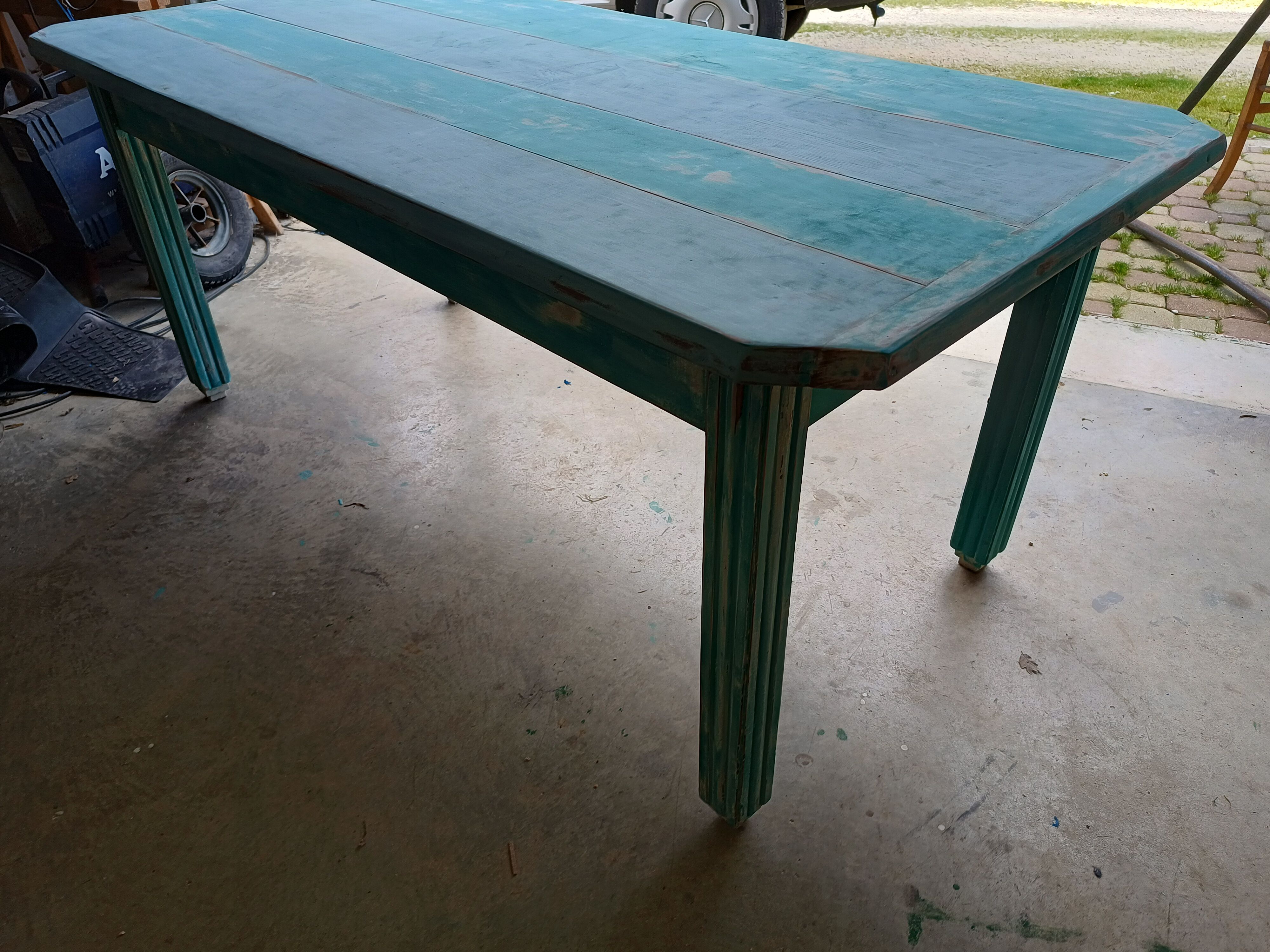 Vintage farmhouse table