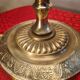 large solid brass lamp classic 1970 electric ok, 68x35 very elegant