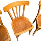 Set of six bistro chairs