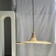 Small suspension, rattan luminaire in hat shape D:60cm