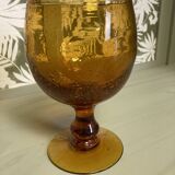 Large vintage bubble glass